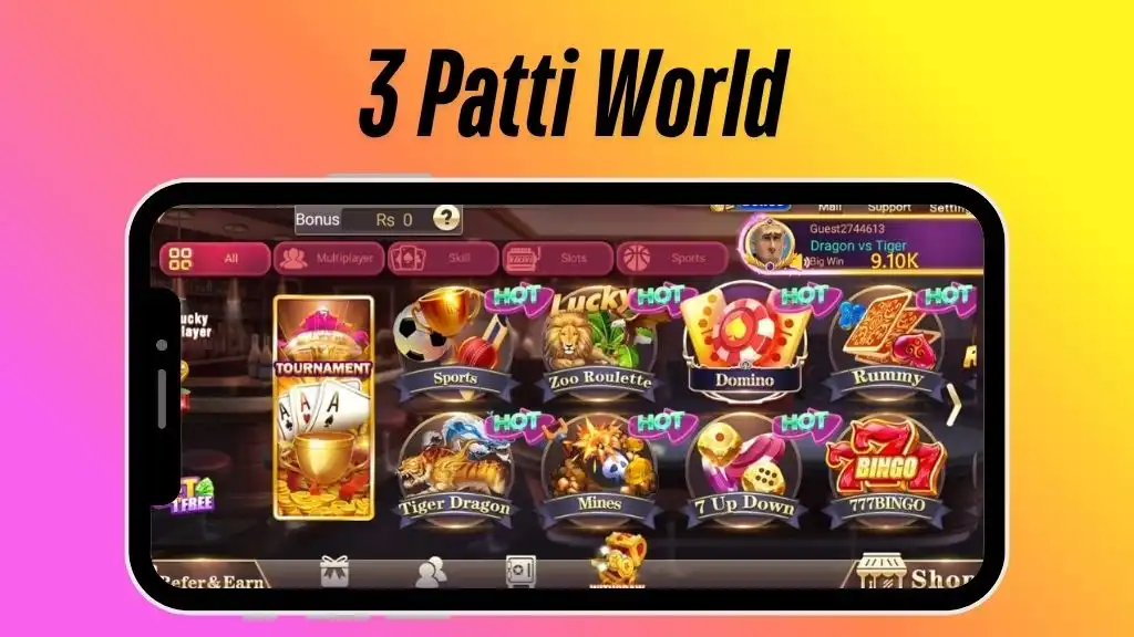 3 Patti World Real Money Casino App in Pakistan
