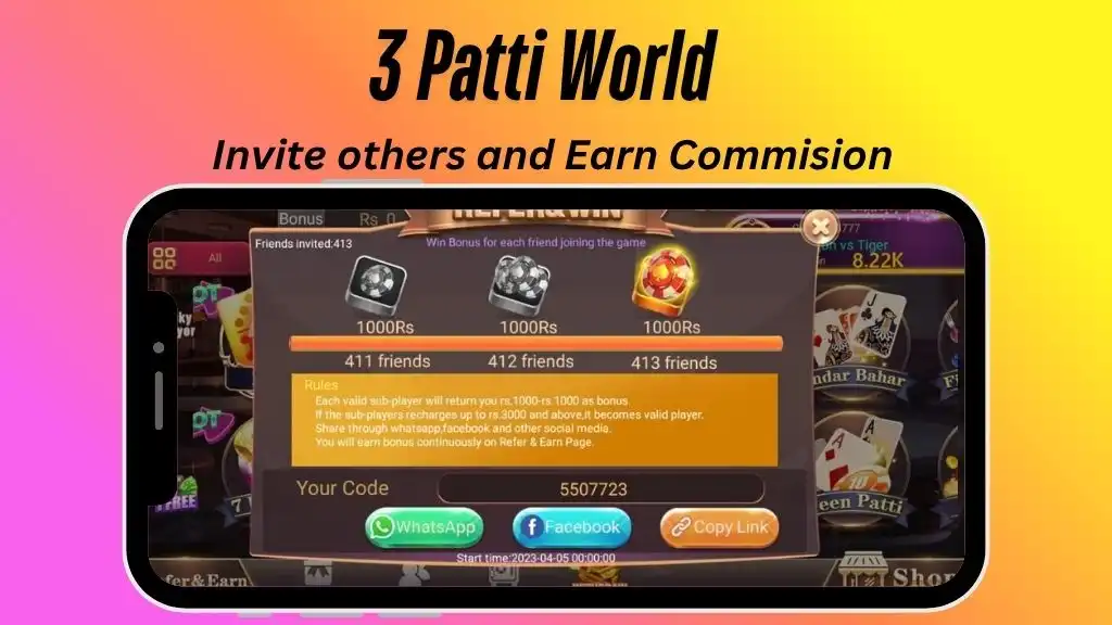 3Patti World APK Refer and Earn